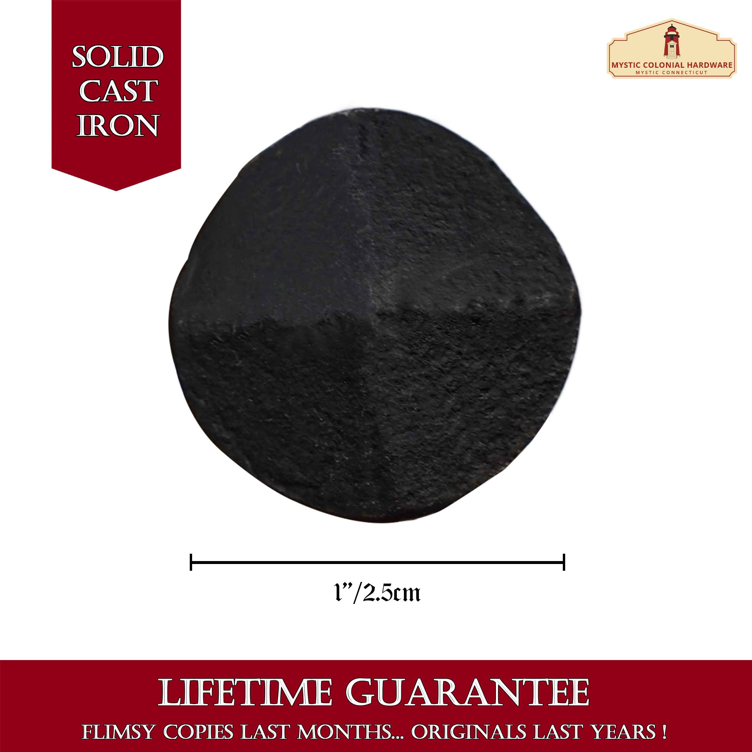 Mystic Colonial Hardware chiodo decorativo ferro singolo nero
