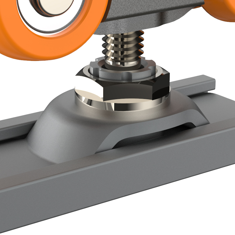 TopStrong Carrello Porta Scorrevole 100 kg Legno Doppio Ammortizzatore