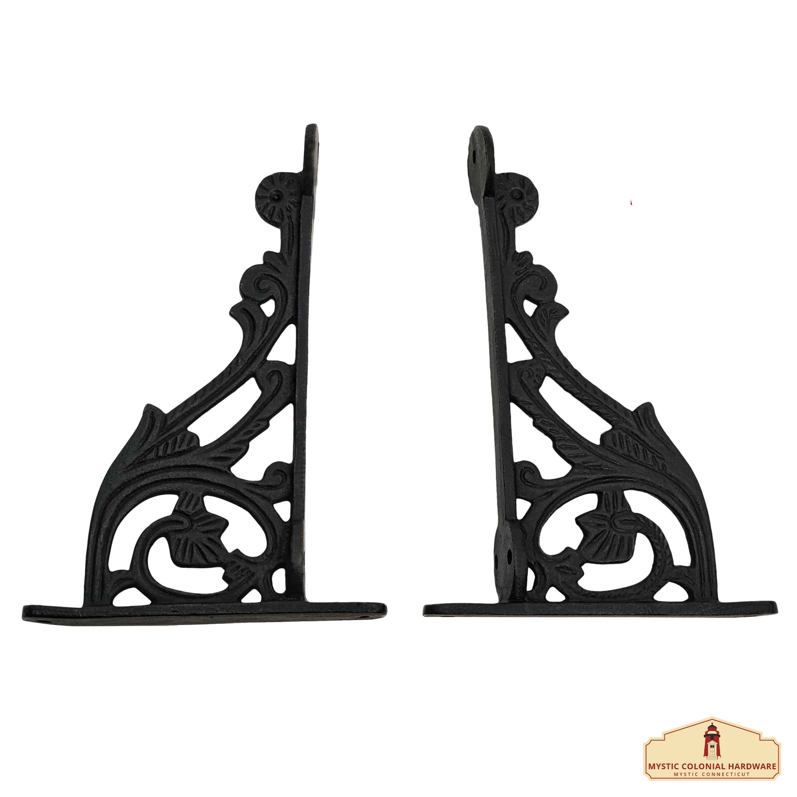 Mystic Colonial Hardware Staffe Mensola Ghisa 15,5x10,6cm 2pz