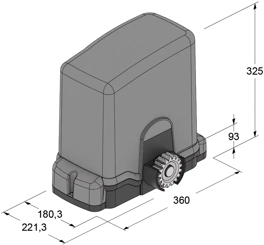 TAU MASTER MASTER-R motore scorrevole 1200 kg encoder
