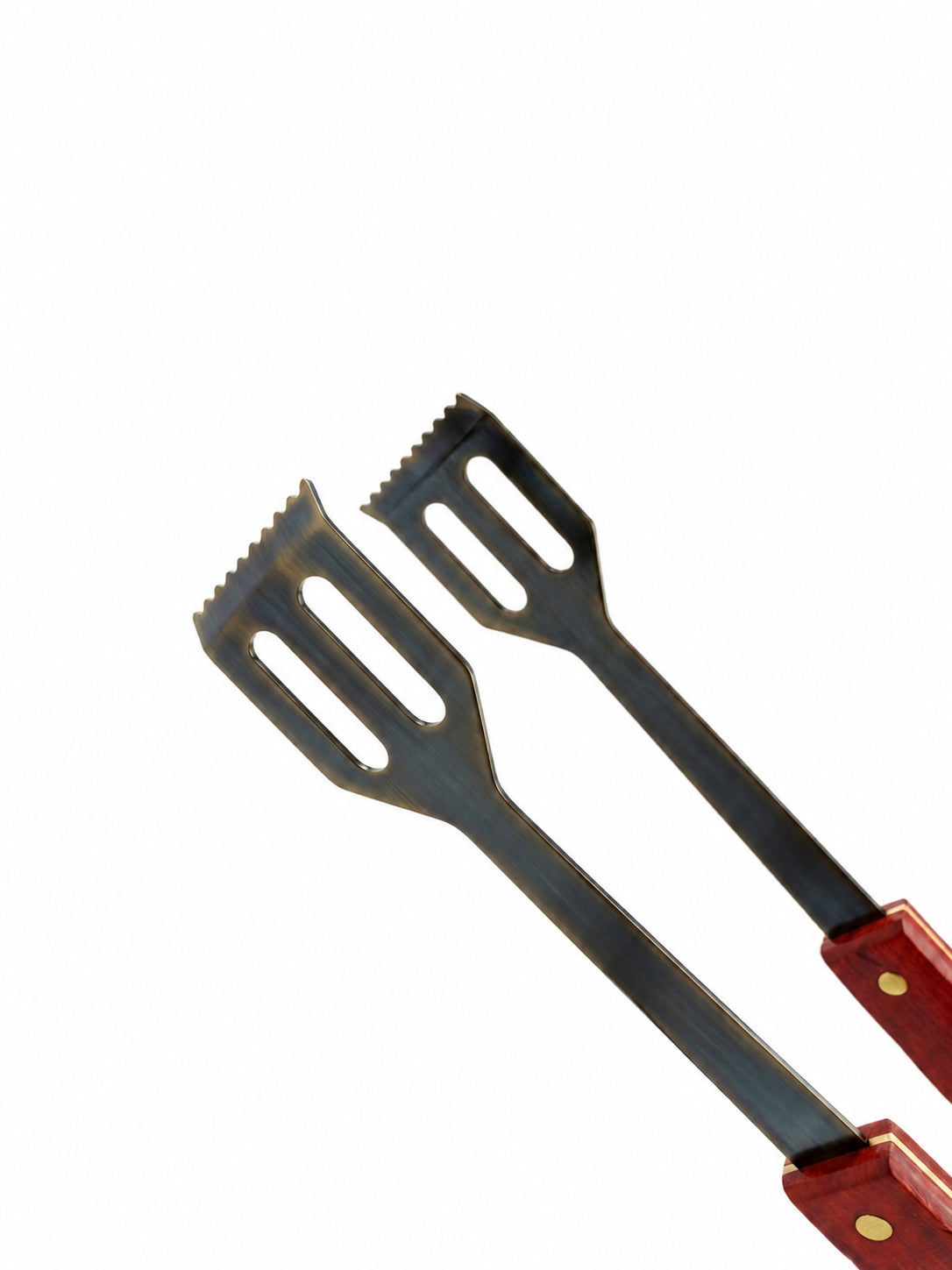 Boxob kit utensili barbecue 3 pezzi inox manico legno