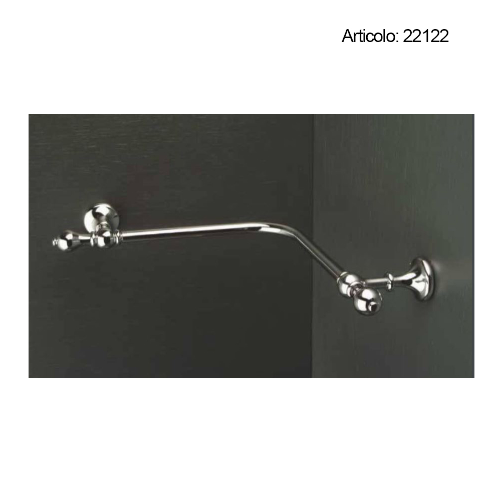 Spinardi porta salviette 2 aste ottone cromato