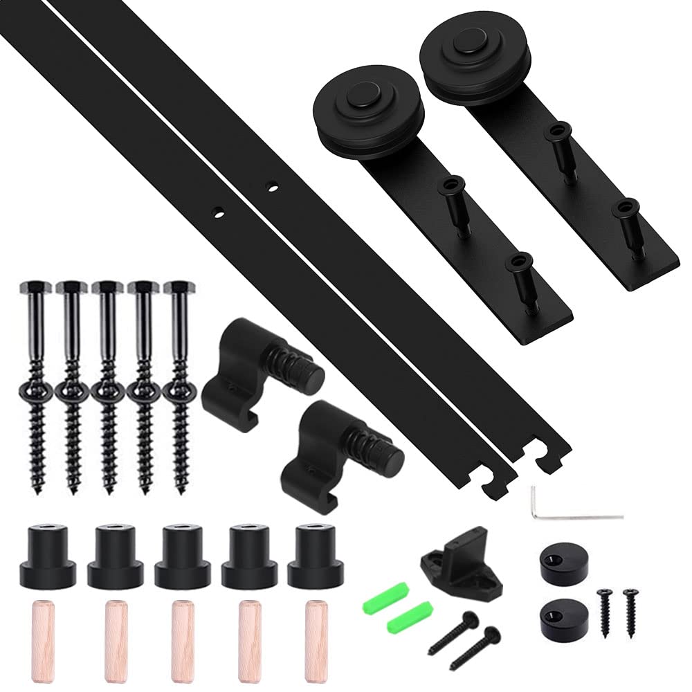 ETIASQSA binario porta scorrevole nero 183 cm kit