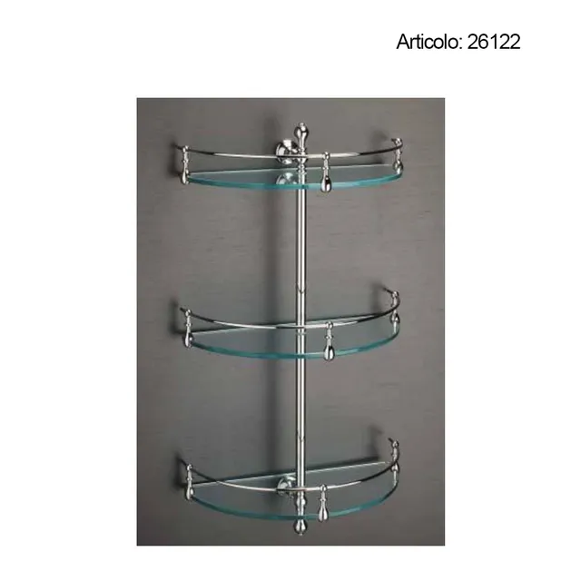 Spinardi mensola semicircolare bagno in ottone