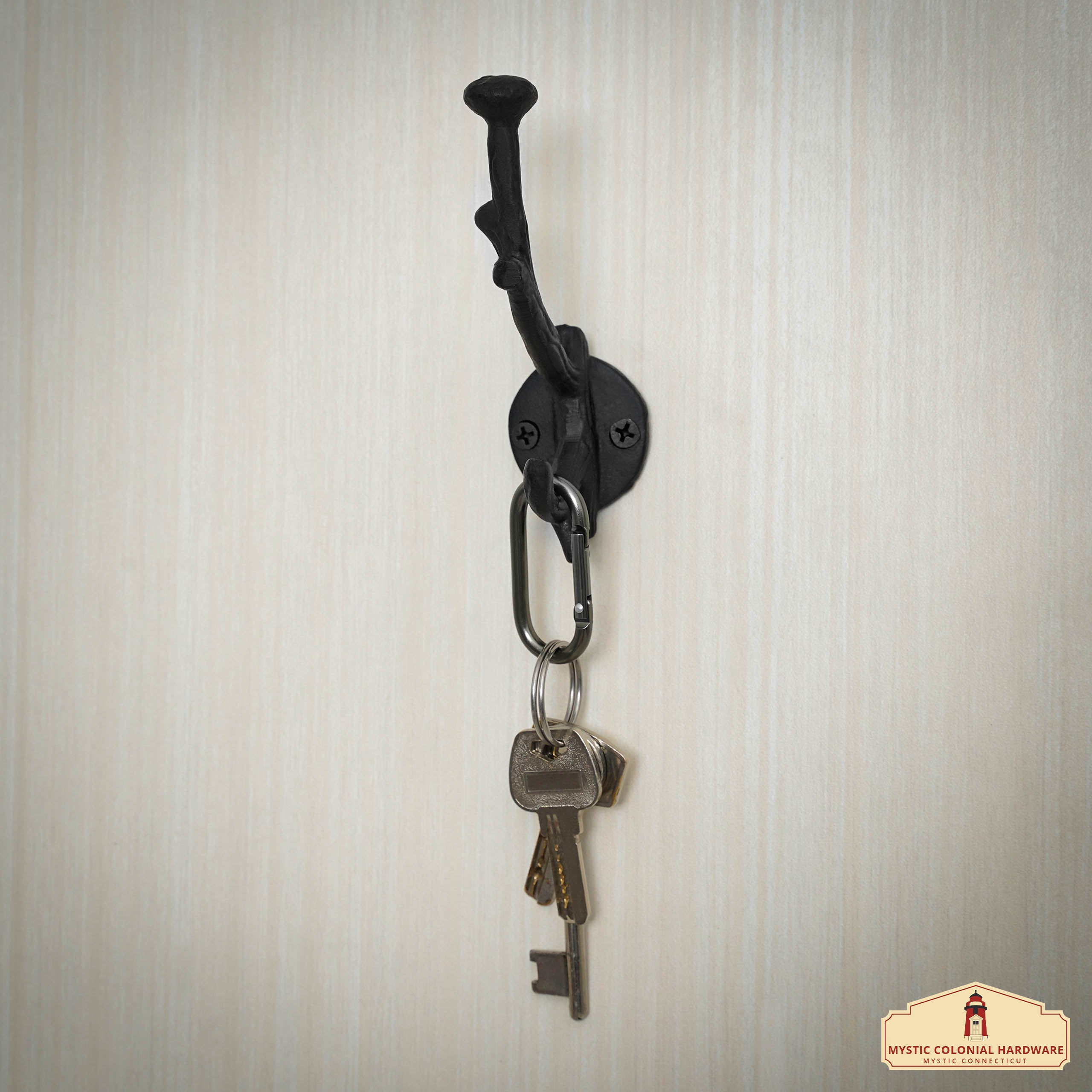 Mystic Colonial Hardware ganci parete ghisa 12x3,8 cm set 2 pezzi