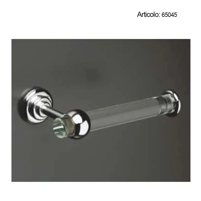 Spinardi portarotolo bagno cristallo ottone