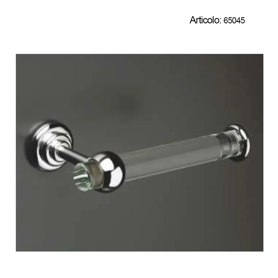Spinardi portarotolo bagno ottone e cristallo