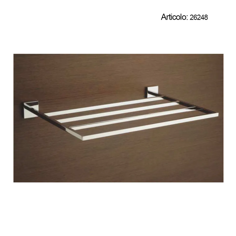 Spinardi portasalviette bagno ottone cromato