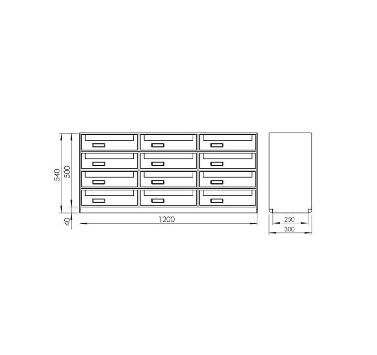 Silmec SC Classic SC6 Casellario Postale 12 Posti Esterno