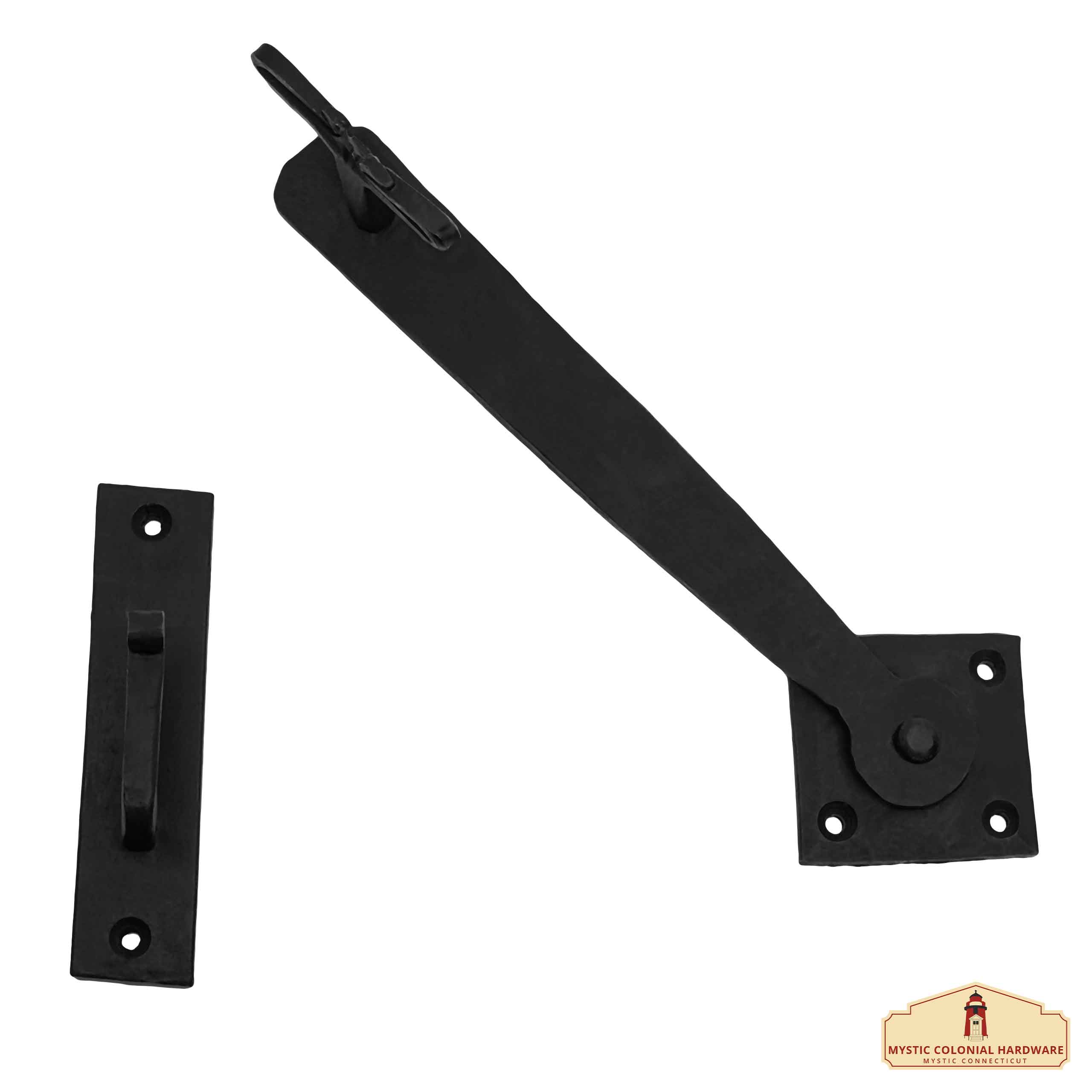 Mystic Colonial Chiavistello Cancello Ferro Battuto 23 cm Nero