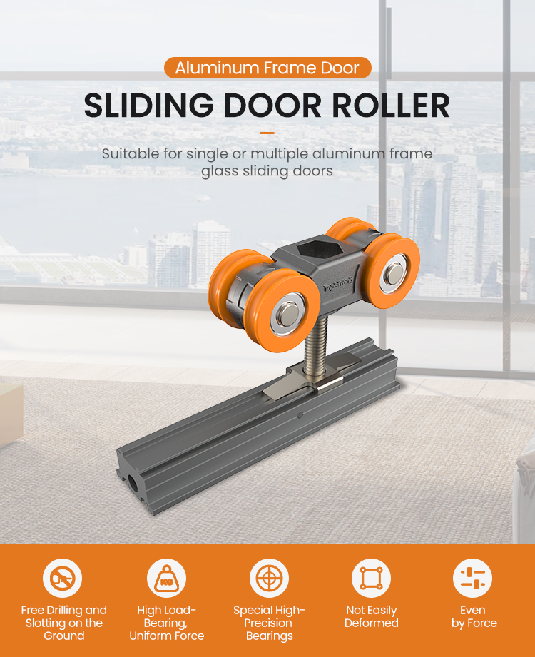 TopStrong 60KG carrello porta scorrevole alluminio sospeso
