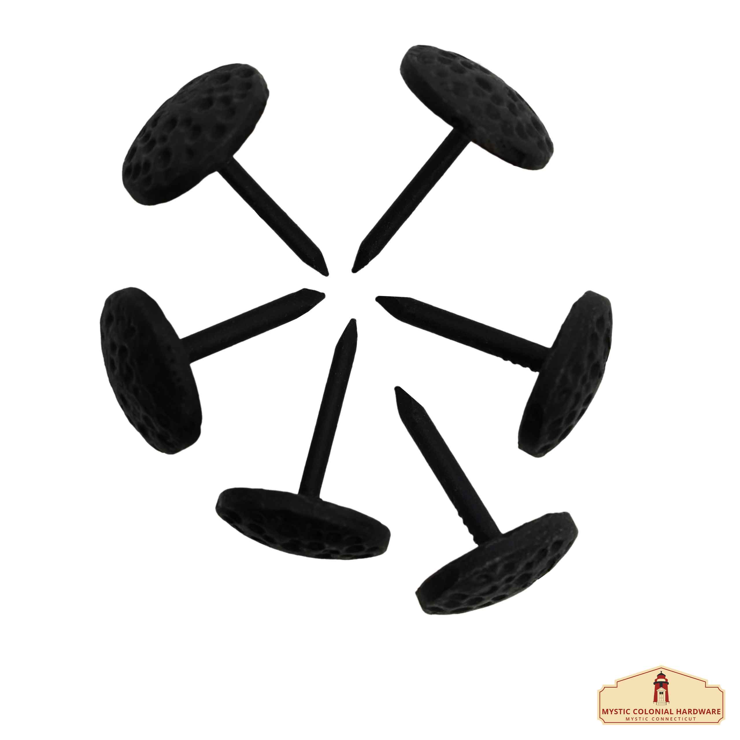 Mystic Colonial Hardware Borchie Ferro Nero 2,5cm 6pz