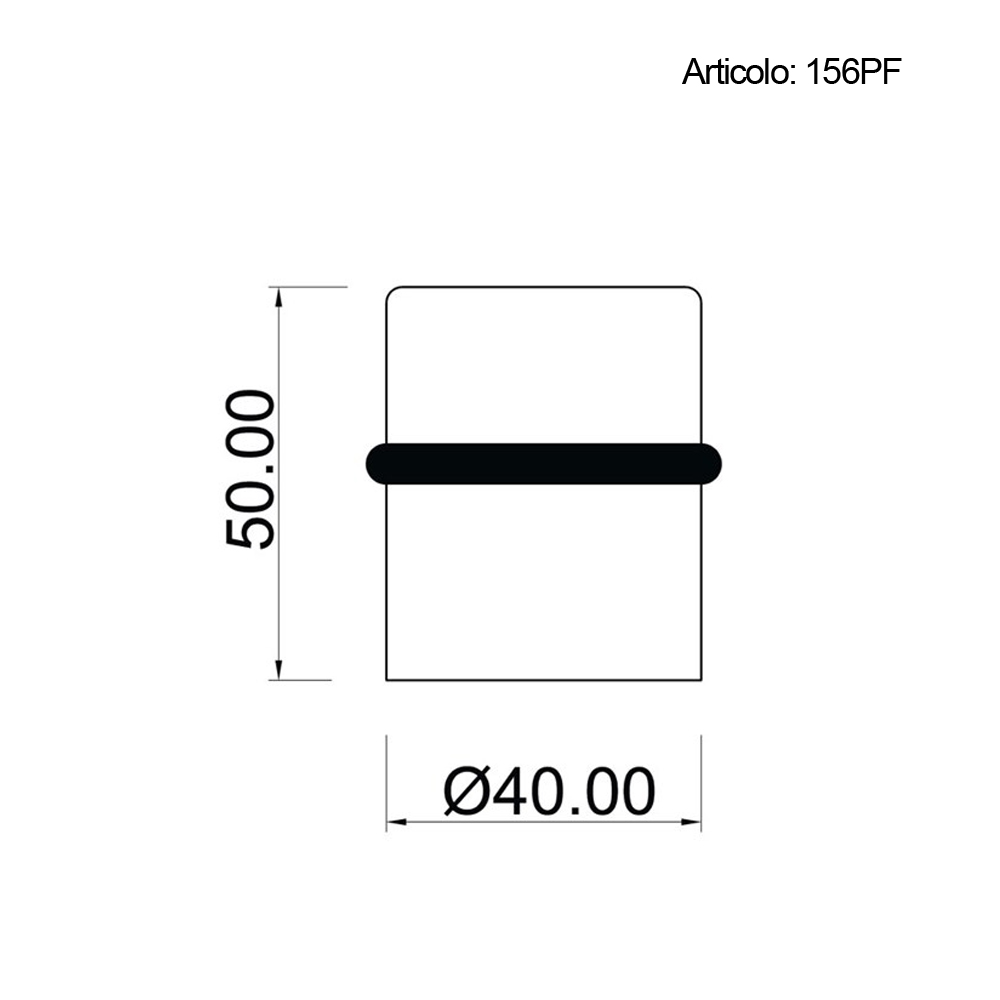 Spinardi 156PF fermaporta ottone legno 40x50 mm