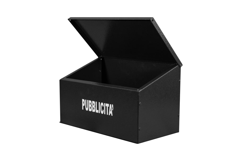 BOXOB Eternity 883 porta pubblicità da esterno nero antipioggia