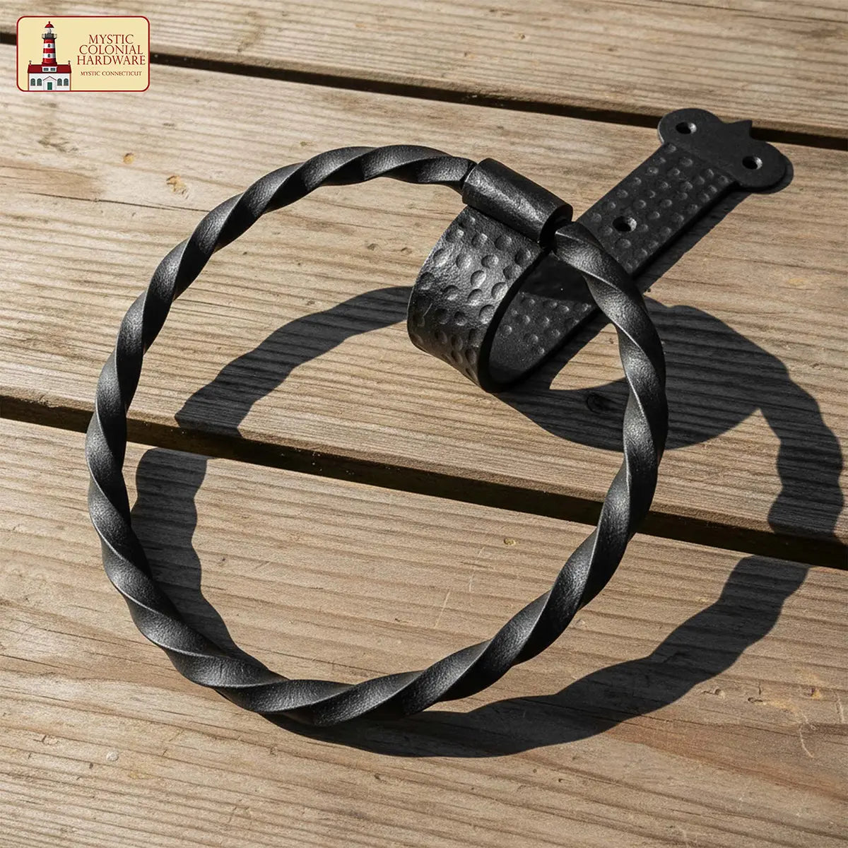 Mystic Colonial Hardware porta asciugamani anello ferro 18,6 cm