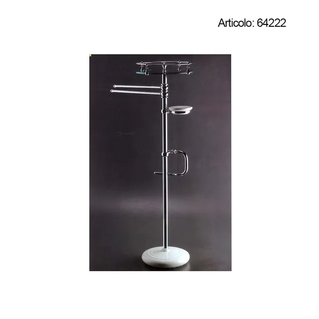 Spinardi piantana bagno ottone tornito cromata