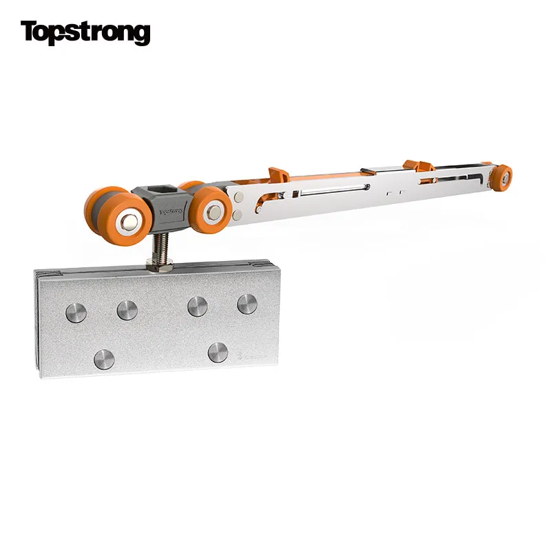 TopStrong 100KG Carrello Porta Scorrevole Vetro Ammortizzato