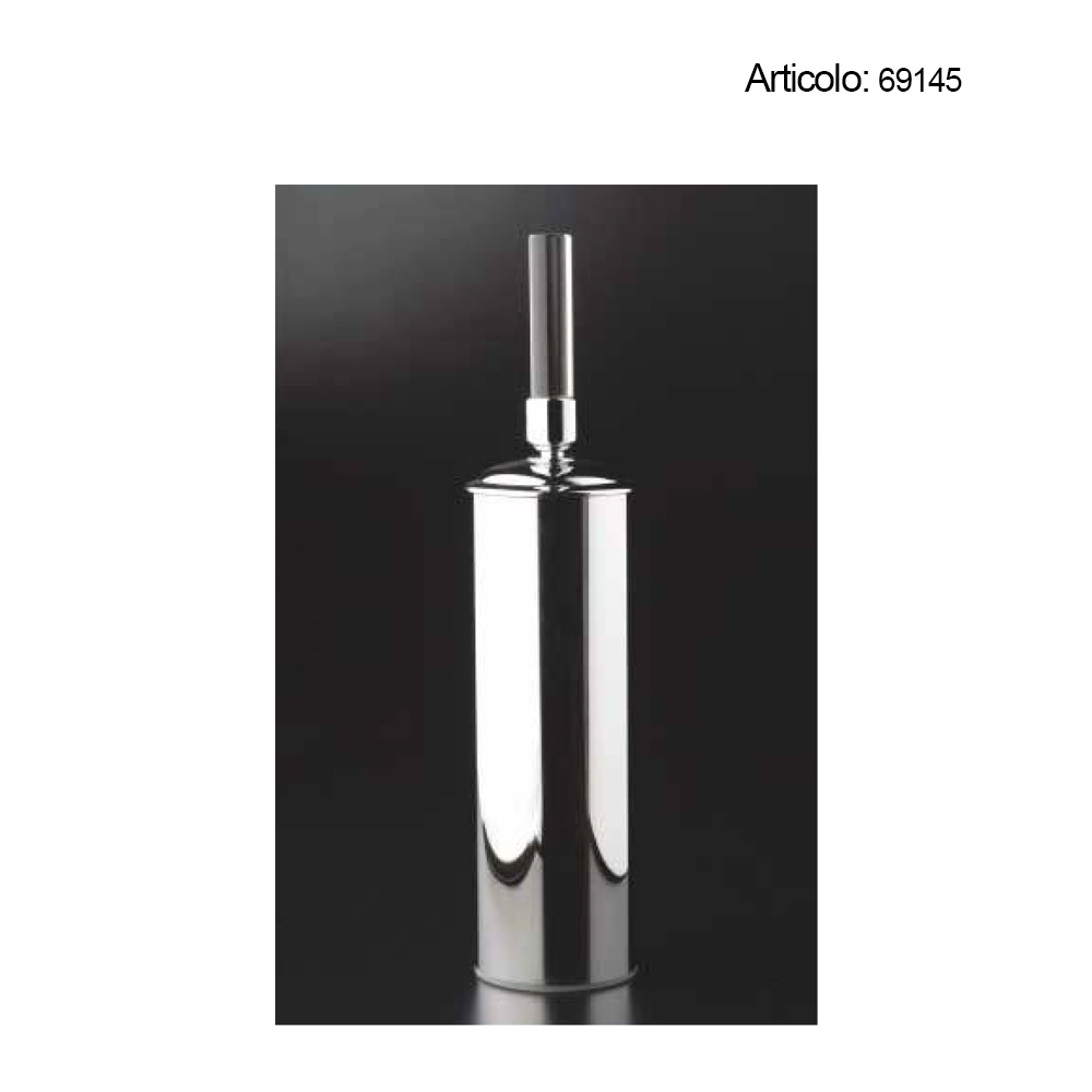 Spinardi Portascopino Bagno Ottone e Cristallo