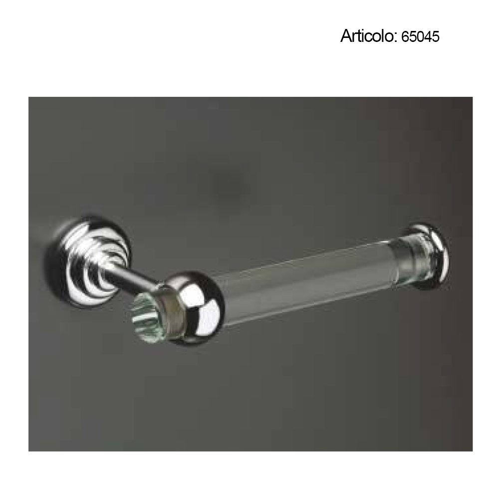 Spinardi portarotolo bagno cristallo ottone