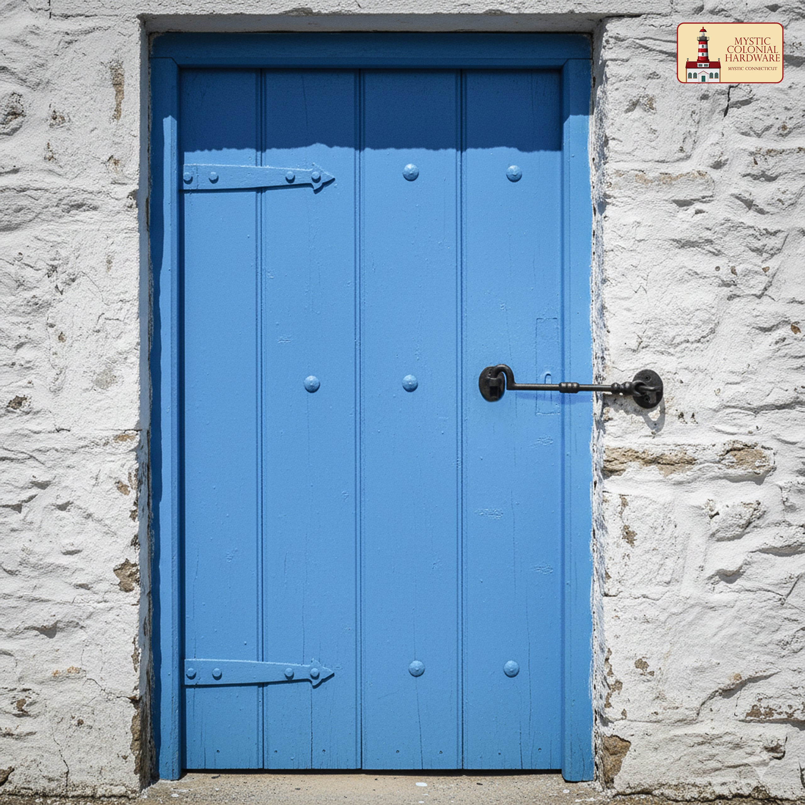 Mystic Colonial Hardware gancio cabina occhio ferro 19 cm 2 pz