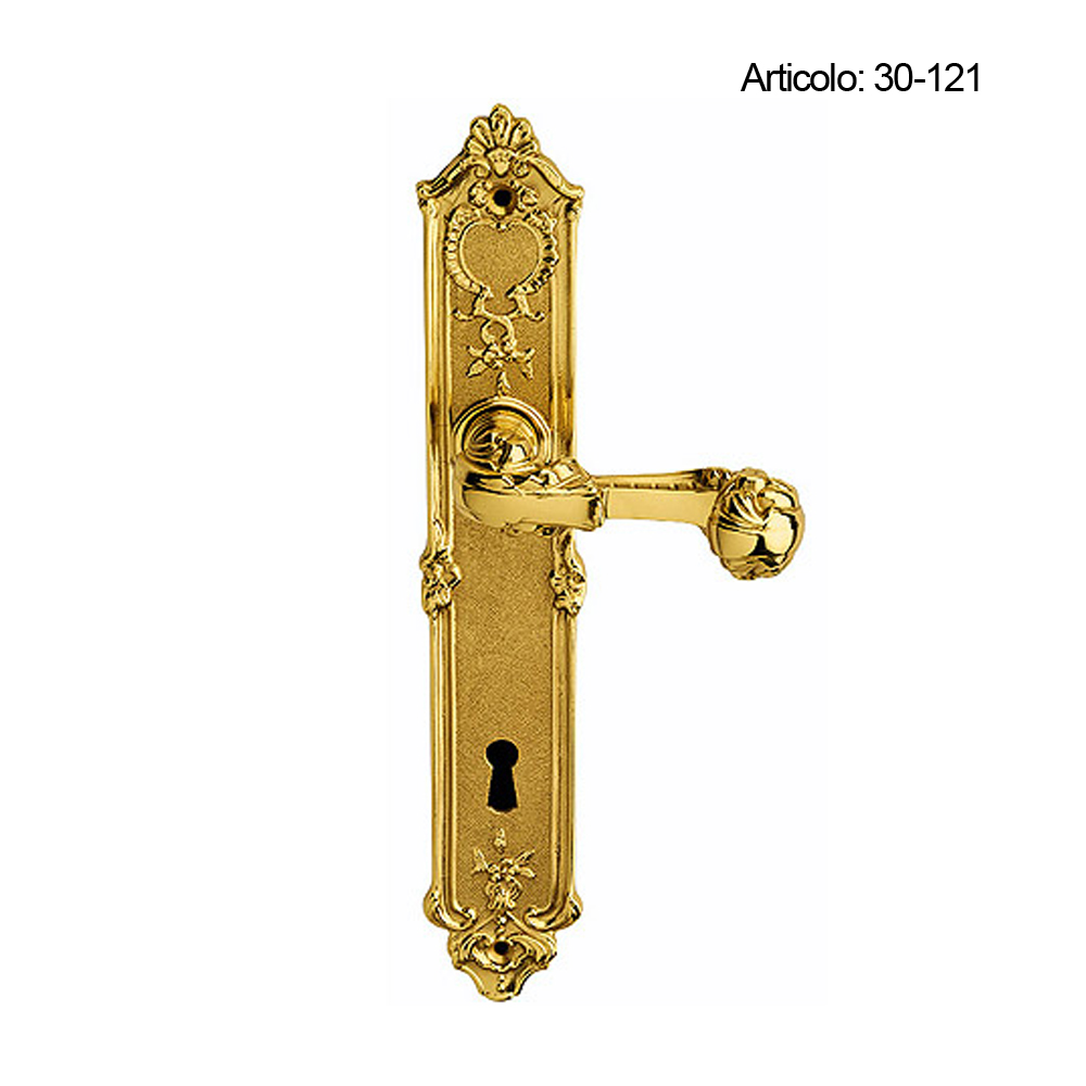 Spinardi 30-121 maniglia per porta su placca rosetta