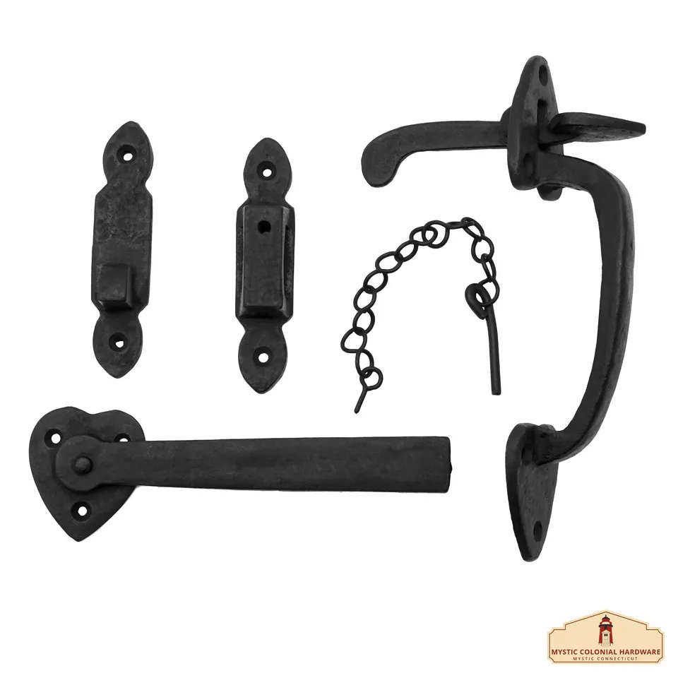 Mystic Colonial Hardware Saliscendi 19,5 cm Maniglia Ferro Battuto