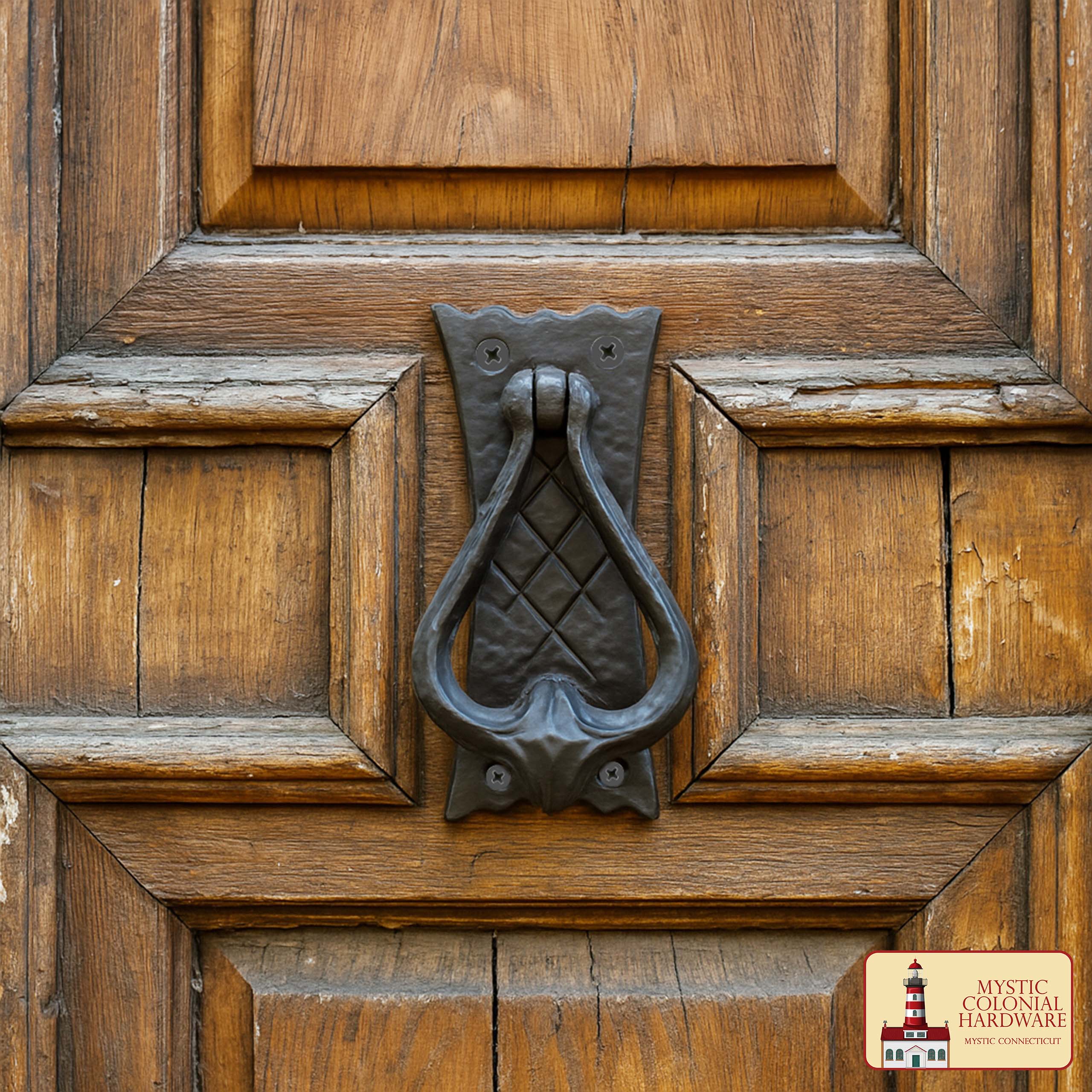 Mystic Colonial Hardware battente porta ferro nero antico 12 cm