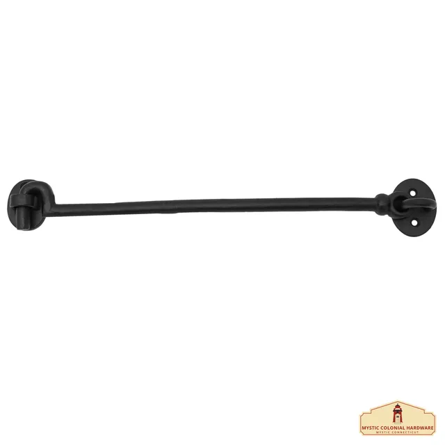 Mystic Colonial Hardware gancio cabina 12,7 cm ghisa nero esterno