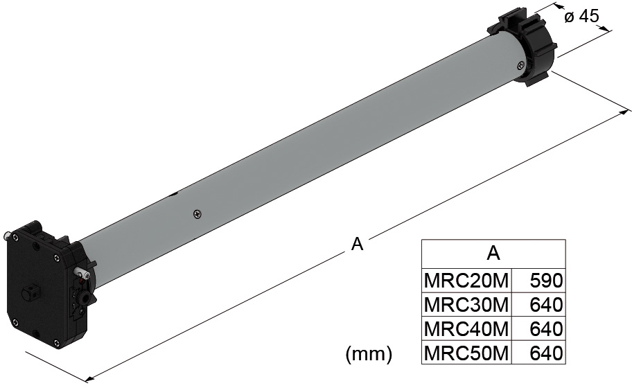 TAU MRC-M Motore Tubolare con Manovra Soccorso