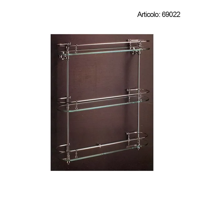 Spinardi Mensola ovale mensola bagno ottone cromata