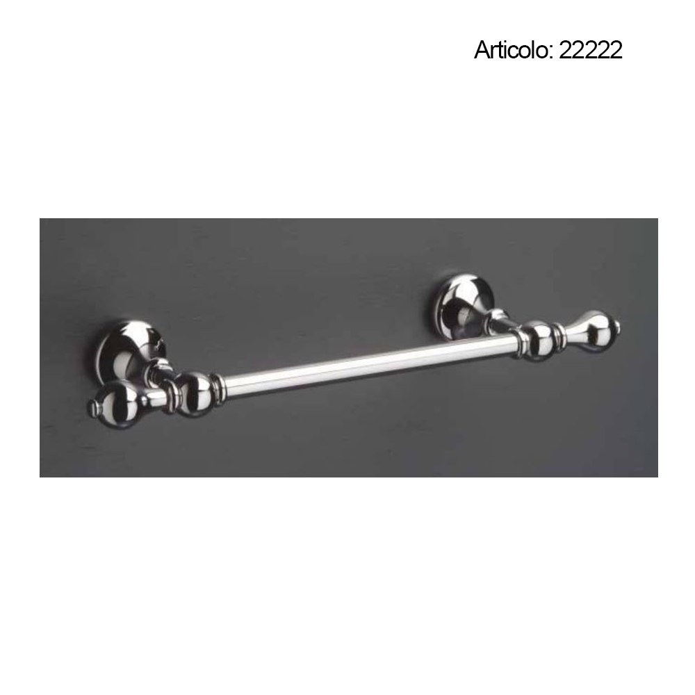 Spinardi porta salviette 2 aste ottone cromato