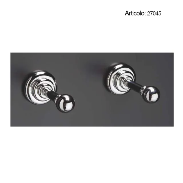 Spinardi Appendiabiti bagno cristallo ottone