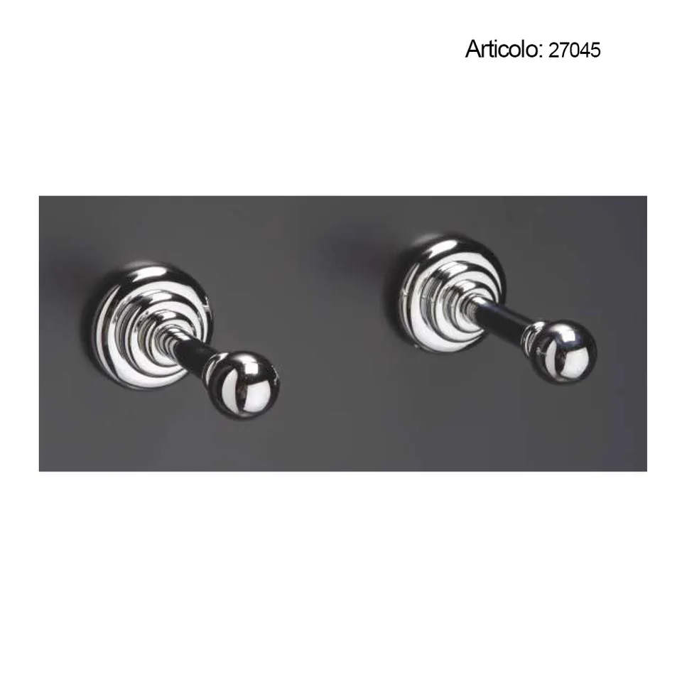 Spinardi Appendiabiti bagno cristallo ottone