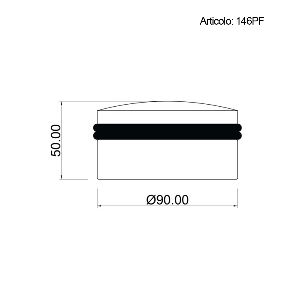 Spinardi 246PF fermaporta ottone legno 90 mm