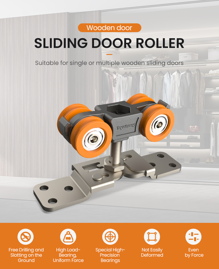 TopStrong 45KG rotella porta scorrevole legno sospensione