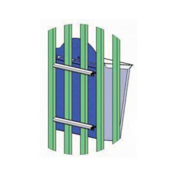 Silmec 11-004 coppia traversini alluminio 250 mm