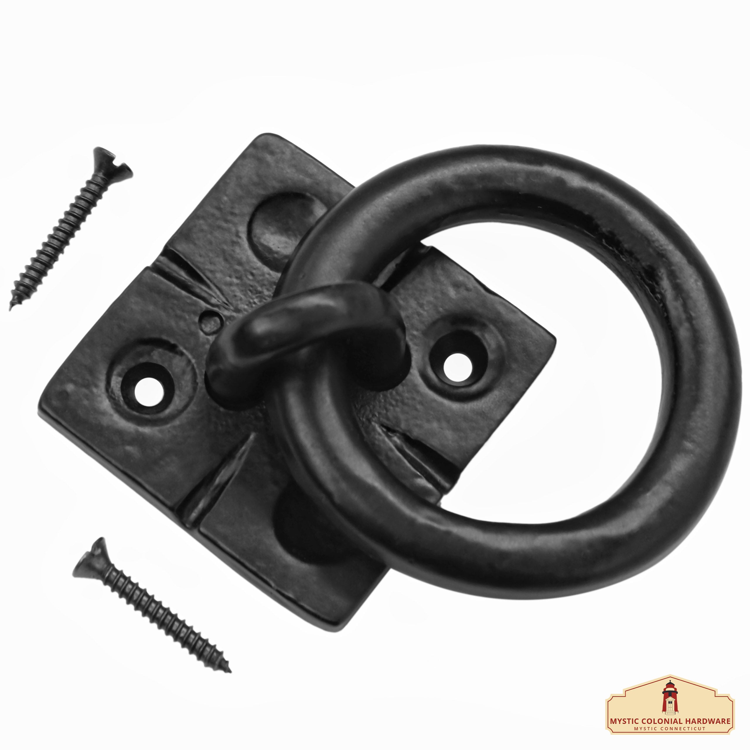 Mystic Colonial Small Ring battente porta set 2 pezzi ferro nero