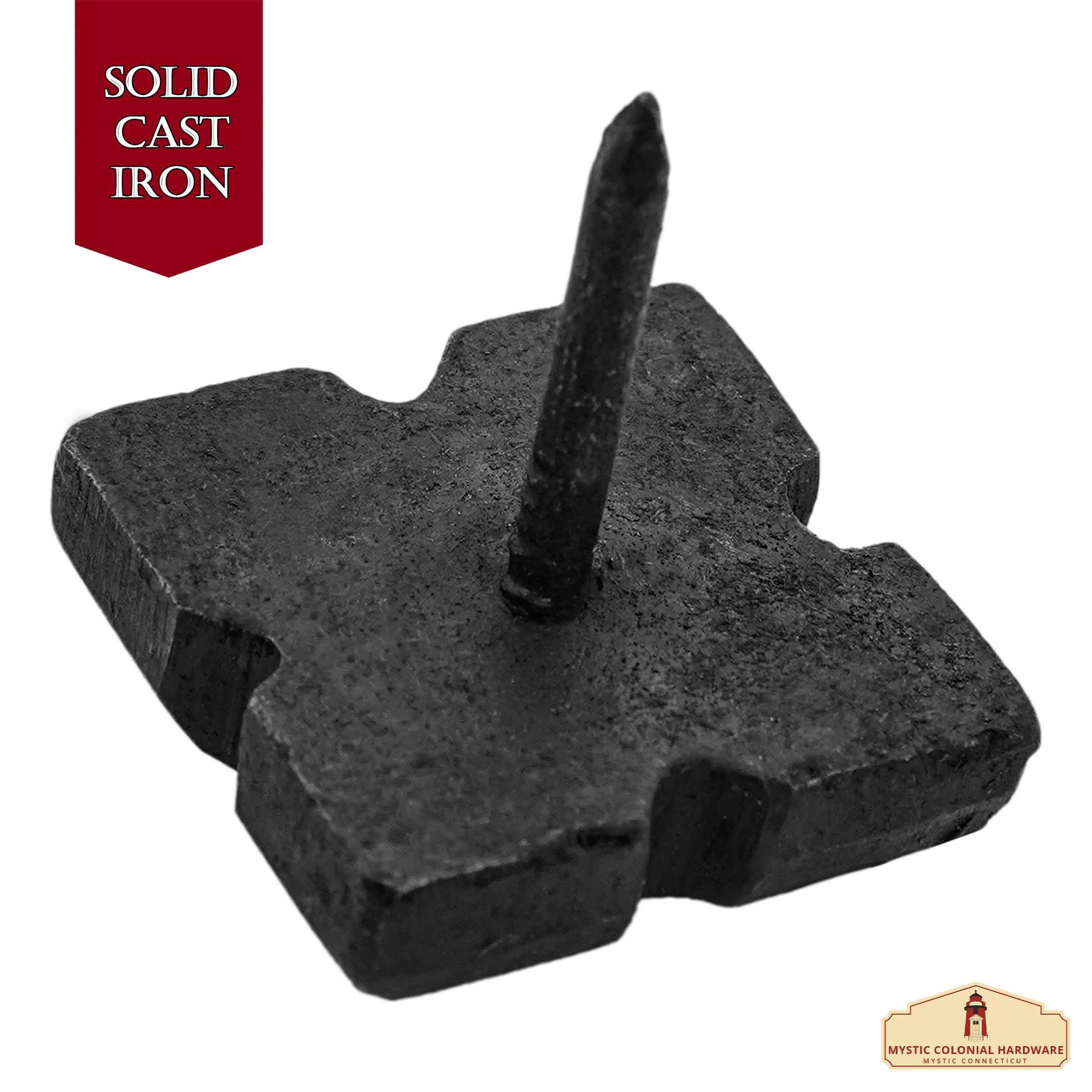 Mystic Colonial Borchie Ferro Battuto 3 cm Set 6 Pezzi Nere