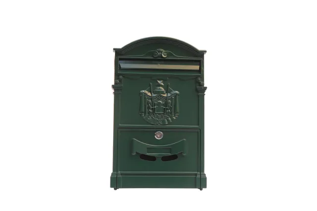 BOXOB Regia 994 cassetta postale in alluminio verde esterno