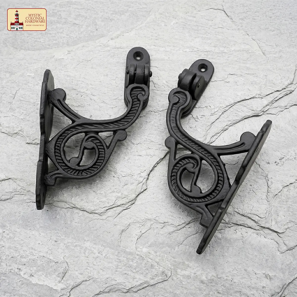 Mystic Colonial Victorian supporto corrimano set 2 pezzi ghisa