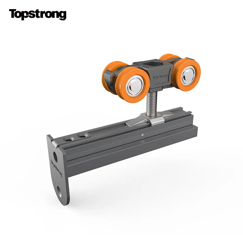 TopStrong carrello porta legno scorrevole 45 kg regolazione binario