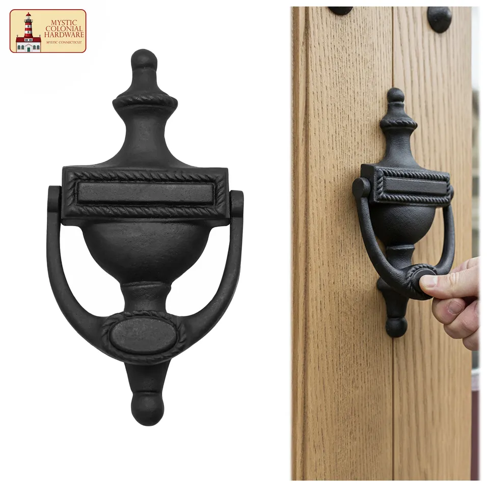 Mystic Colonial Urna battente porta ghisa nera