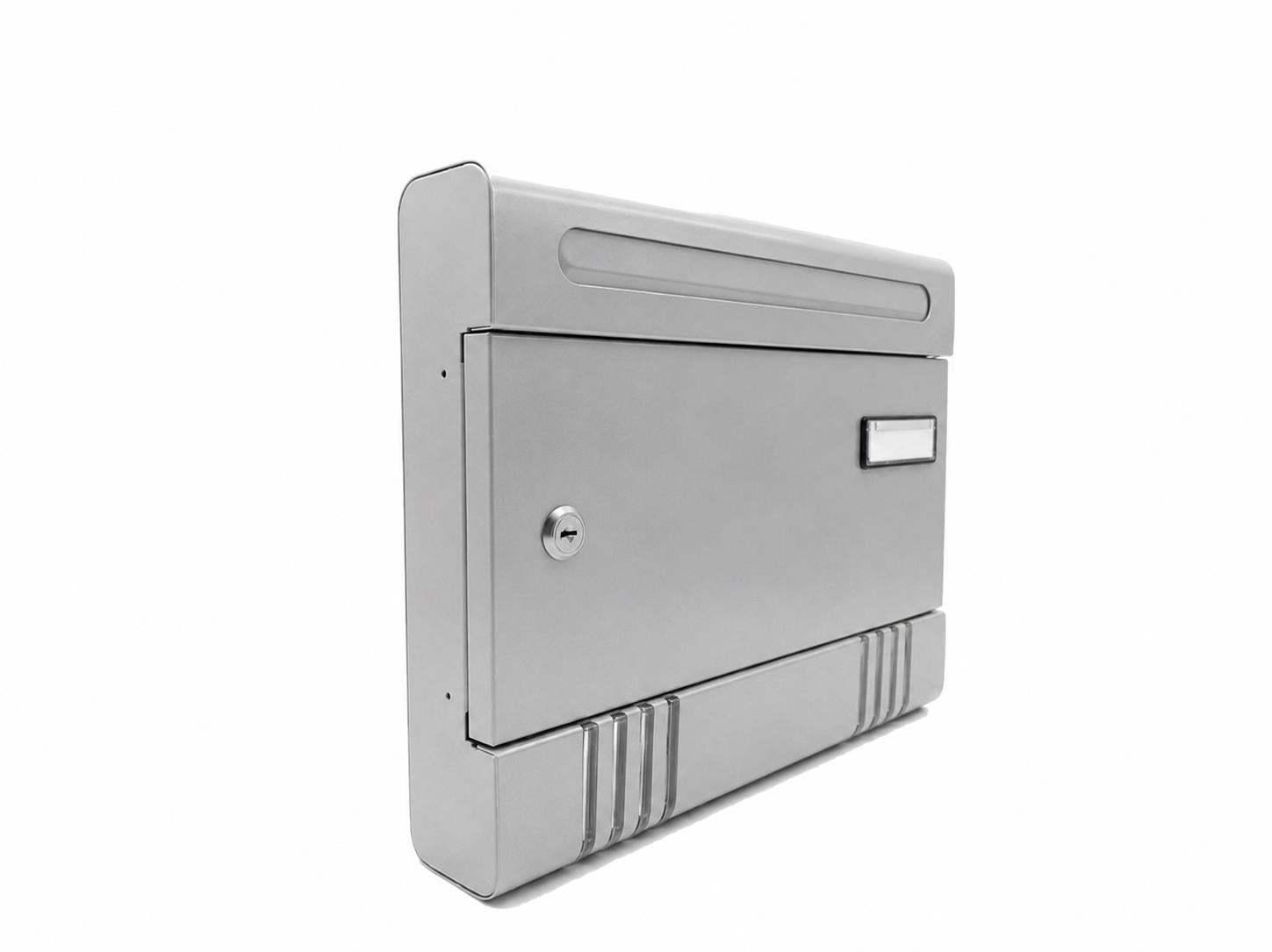 BOXOB Luxury Large cassetta postale da esterno silver A4