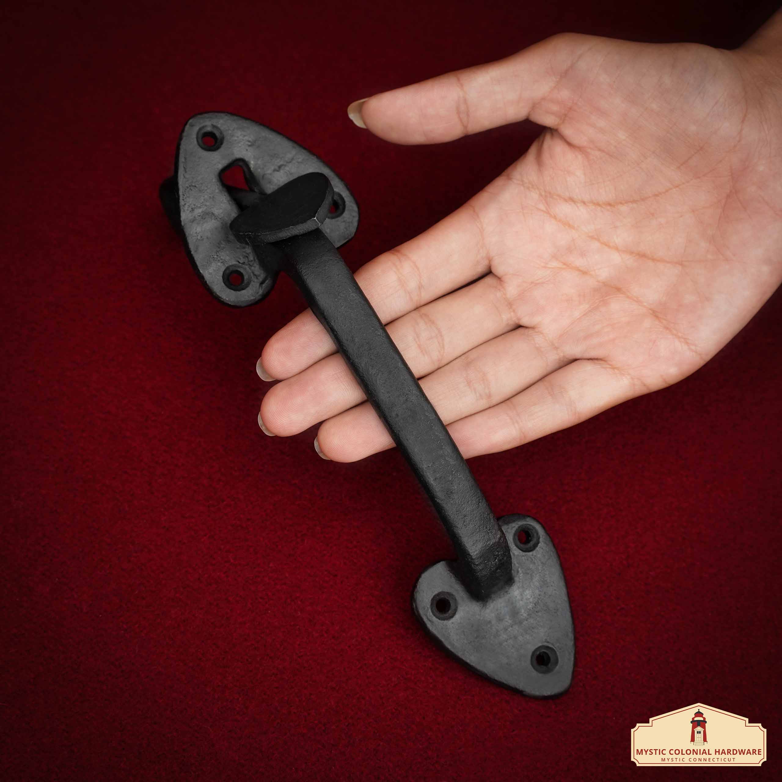 Mystic Colonial Hardware Saliscendi 19,5 cm Maniglia Ferro Battuto