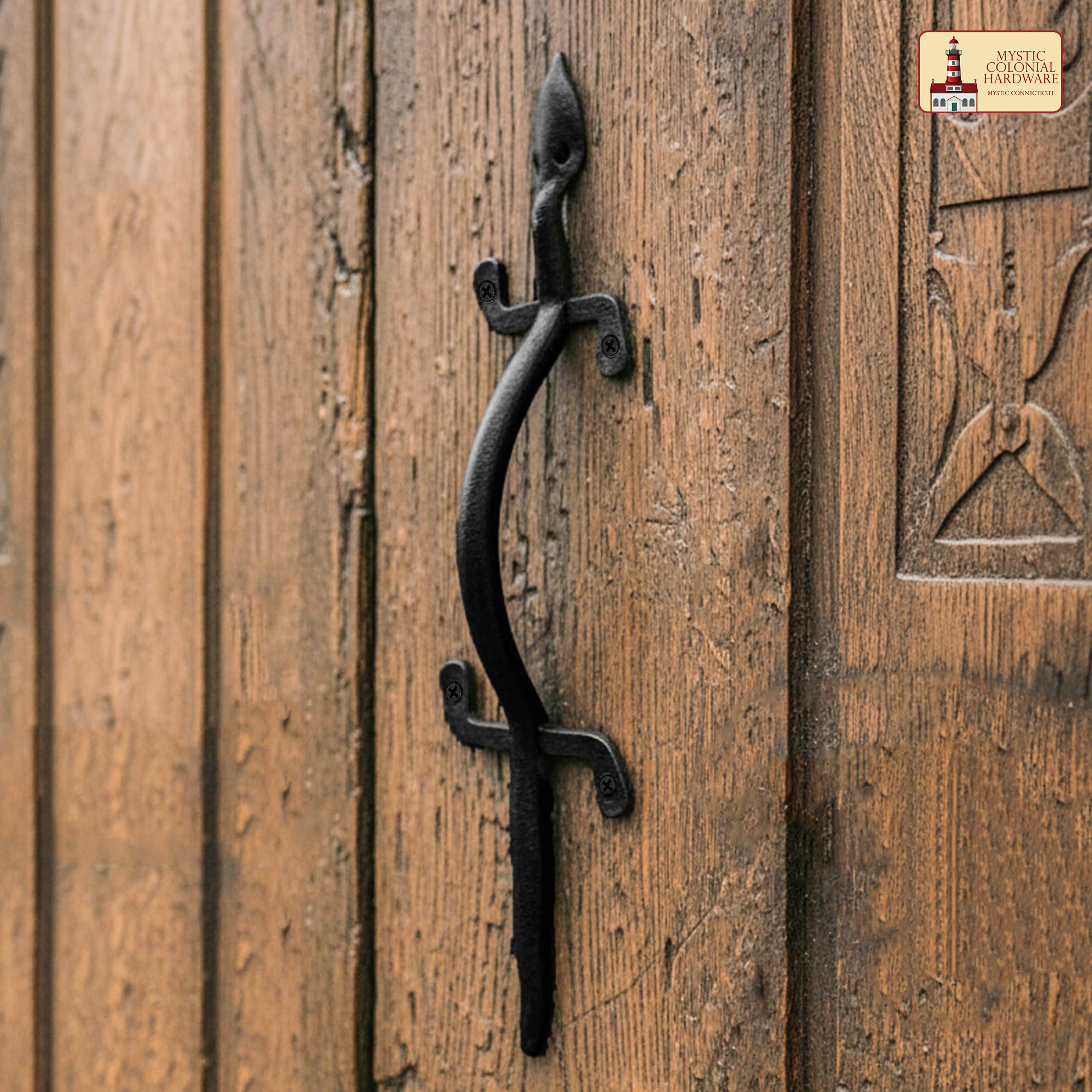 Mystic Colonial Hardware Lizard 52,5 cm maniglione ferro battuto nero