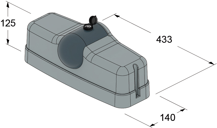 TAU ZIP 650ZIP motoriduttore battente 230V 3,5 m