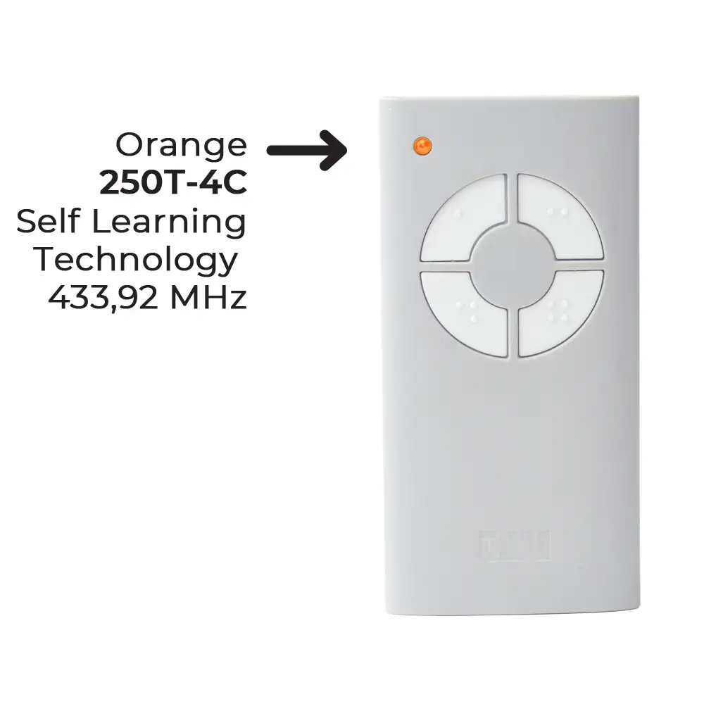 TAU Serie T-4 telecomando 4 canali 433 MHz rolling code