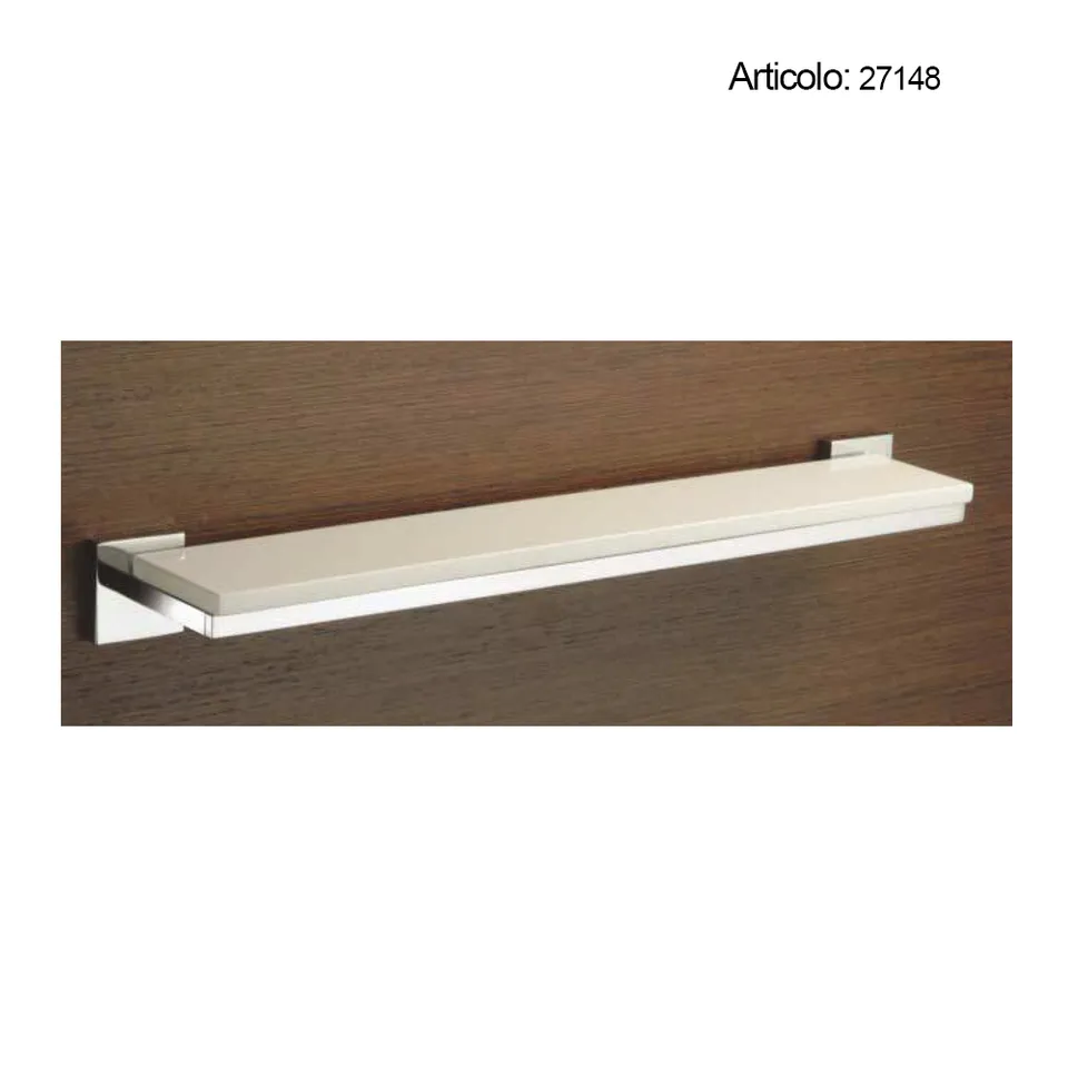 Spinardi Mensola bagno cromata ottone pieno