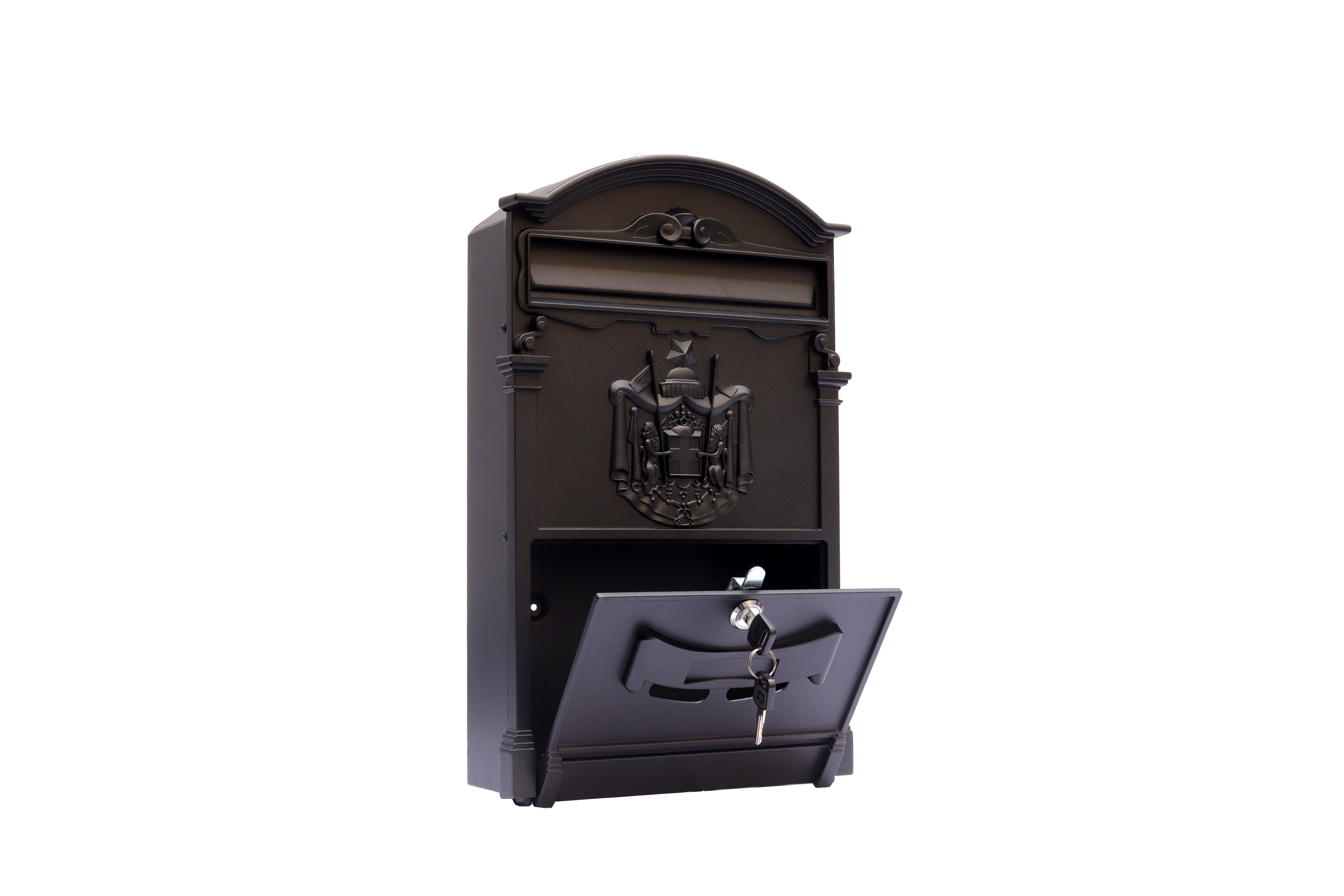 BOXOB Regia 994 cassetta postale in alluminio nero esterno