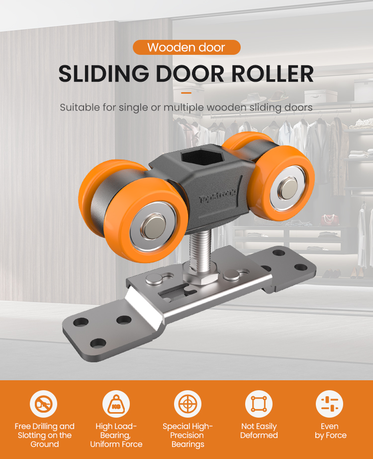 TopStrong Carrello Porta Scorrevole 120 kg Legno Sospeso